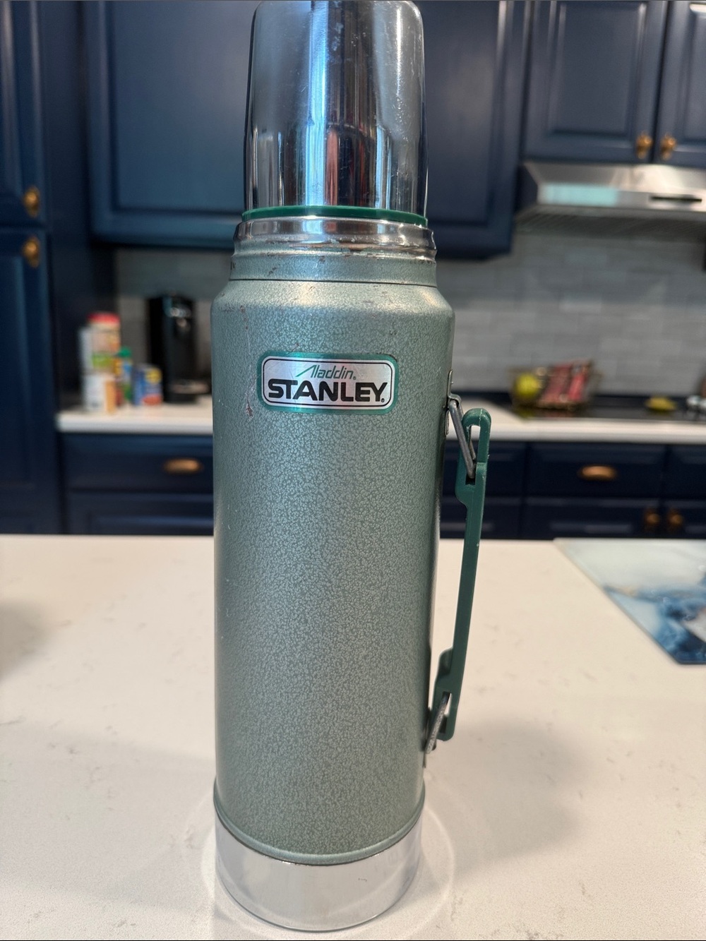Stanley Green Steel Vacuum
Thermos with Carry Handle